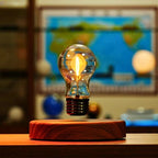 Levitating Bulb Lamp Magnetic Floating Light Desk Lamp Table Lamp Night Light Automatic Rotating Light for Unique Gifts