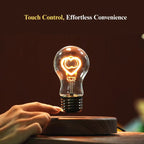 Levitating Bulb Lamp Magnetic Floating Light Desk Lamp Table Lamp Night Light Automatic Rotating Light for Unique Gifts